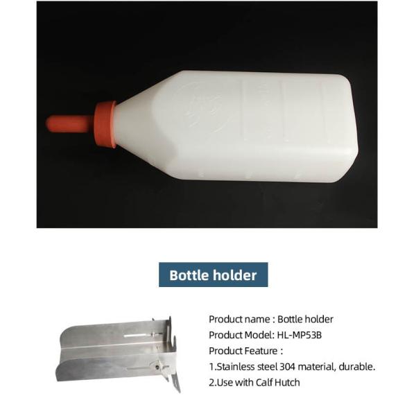 Dairy Farms Stainless Steel Calf Feeding Bottle Holder for Fence