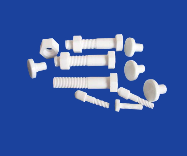 Screw Insulator Porcelain 95% Alumina Ceramic Parts Heat Resistance