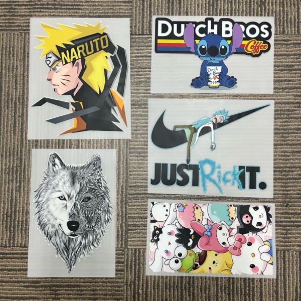 Machine Washable High Stretch Customizable Designs DTF Labels and DTF Heat Transfers