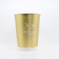 Copo de papel de beber descartável de 450 ml redondo, leve, personalizado