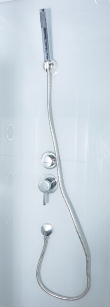 Compartiments transparents de douche de salle de bains de quart de cercle avec de grands jets de massage