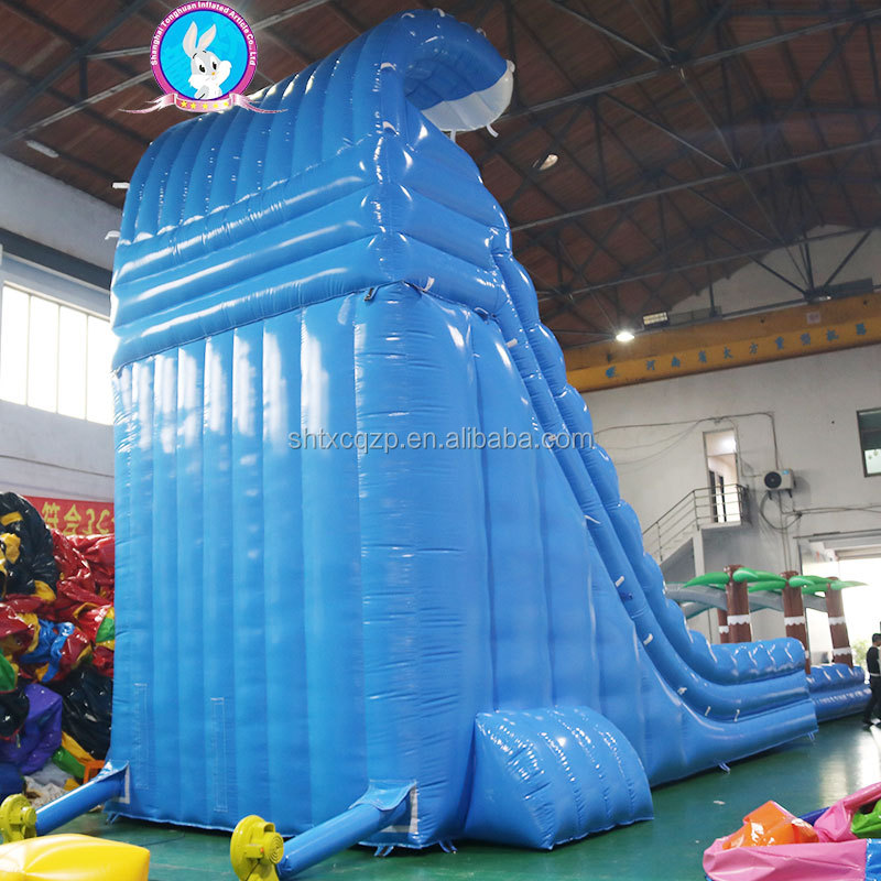 Long Double-lane Pool Water Slide Inflatable Water Slide