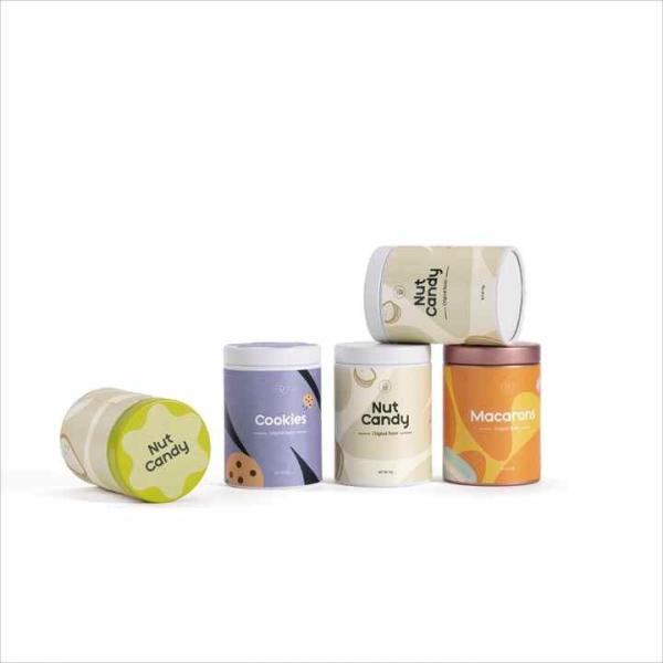 Food Grade Tin Cans Square Metal Tin Betel Nut Boxes Black Plating Tea Candle Candy Cookie Packaging Wax Storage