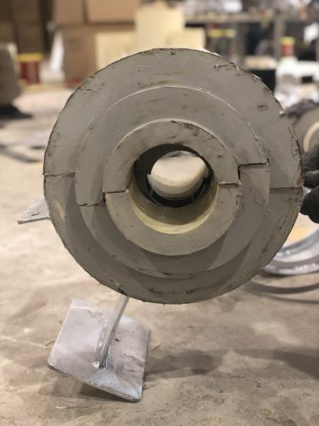 OD 0.84 Inch Pre Insulated Pipe Supports For Liquefied Gas Plant