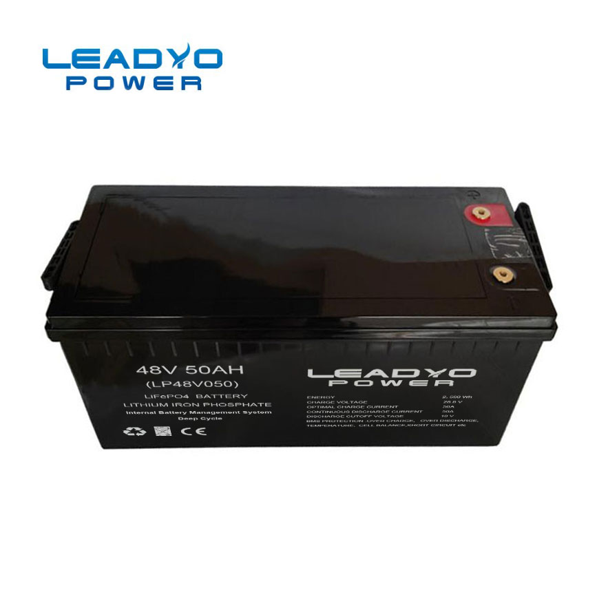 Аккумуляторы 51.2V 50Ah лития Bluetooth 2.4KWH солнечные для дома