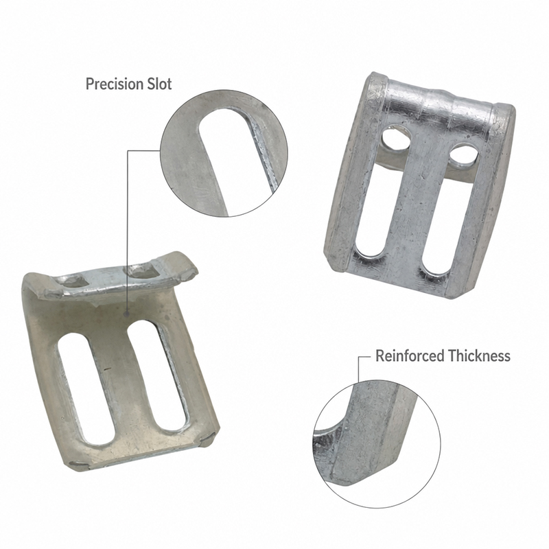 Customizable 4-Hole Sofa Spring Clip Half-Set Rubber-Coated Spring Furniture Hardware Connector for Sofa