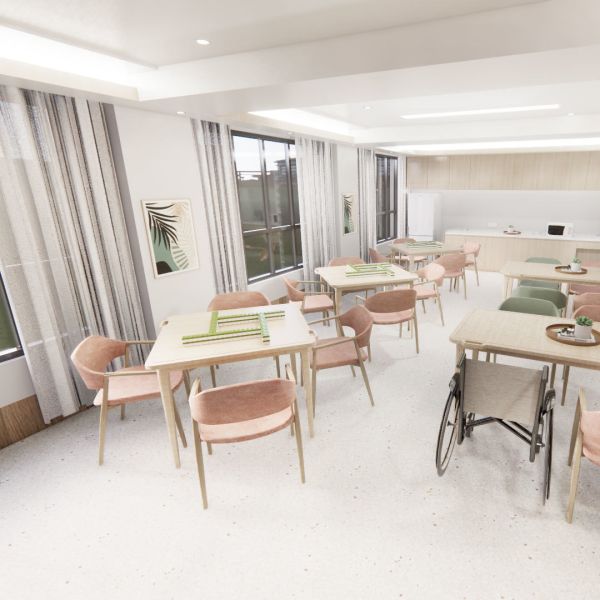 Medical-Grade Hygienic Homogeneous Flooring for Nursing Homes