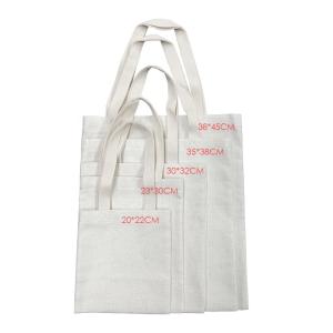 Eco Friendly Linen Sublimation Tote Bags Blanks Diy Custom Logo Sublimation Shopping Bags