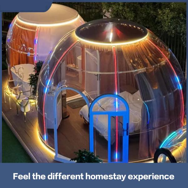 PC mobile Internet celebrity restaurant Bubble room Outdoor homestay Transparent tent glass sun room