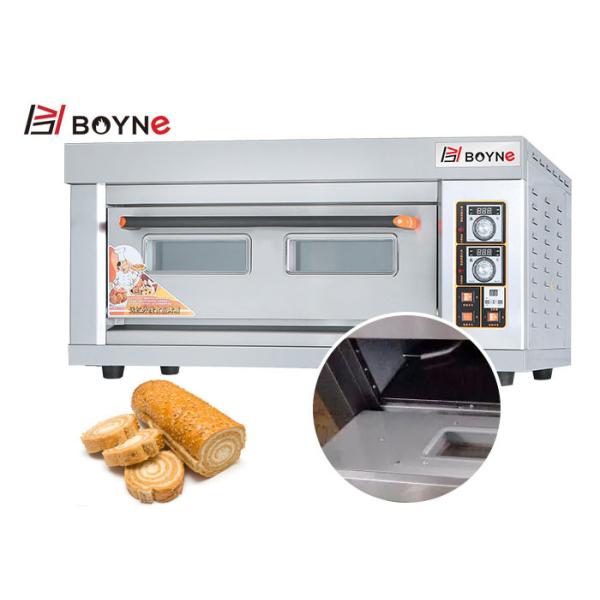 1 Deck 2 Tray 6.6kw Commercial Bakery Deck Oven for bakery