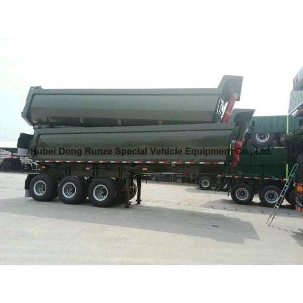 3 Axle U Shape Dump Semi Trailer Tipper Semi Trailer 30 ton U Type Hydraulic 24 CBM