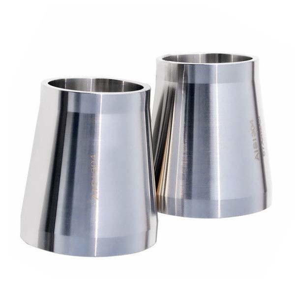 Stainless Steel Eccentric Reducer Pipe Fitting Stain Finishing  ISO9001 Certificate