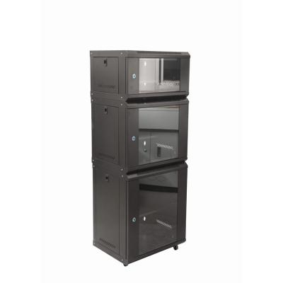 12U Wall Mounted Network Cabinet with Mesh Door 530*400*600 IP20 Protection Level Made