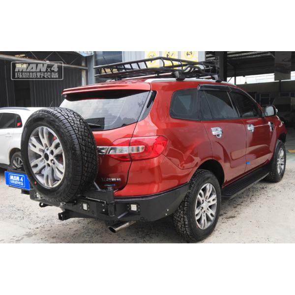 Black Steel Rear FORD Bull Bar Heavy Duty Everest Nudge Bar