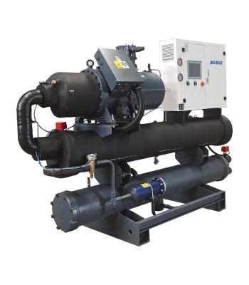 74m3/h Water Cooled Screw Chiller 210HP 330KW/283800Kcal 79.6KW Compressor