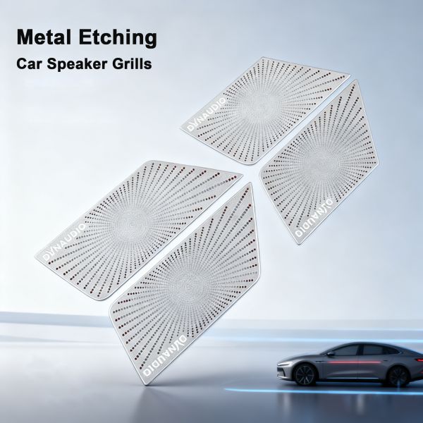 Professional Metal Etching Service for Custom Stainless Steel Car Speaker Grills