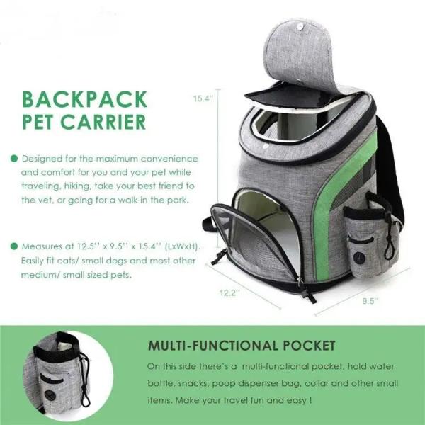 Expandable Travel Carry Pet Carrier Backpack Airline Approved