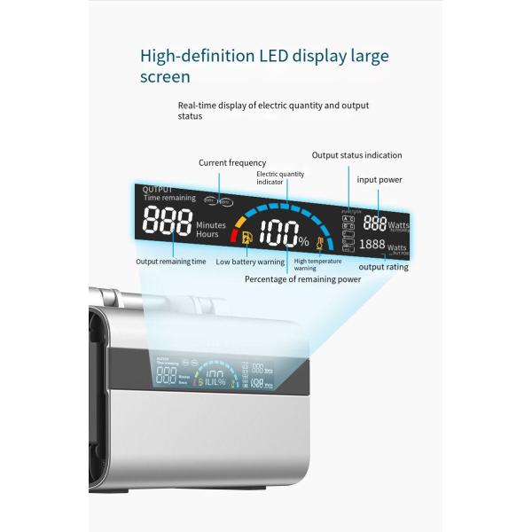 600 Вт 220 В чистая силовая станция синусовой волны, портативный энергосберегающий источник питания
