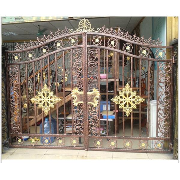 Wrought Iron Cast Iron Decor Security Entrance Cast Iron Garden Gate Tree Shaped For Home Ornaments
