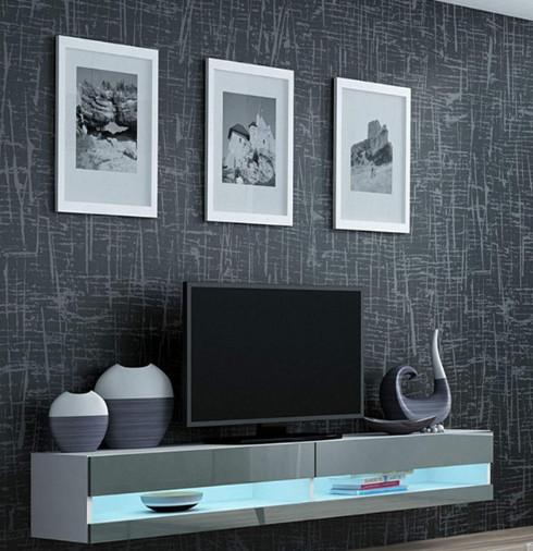 Supplier Price Living Room Modern Wall Mount Led TV Stand Wooden Furniture Design