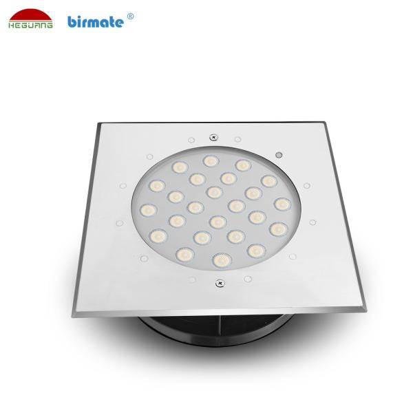 2000lm VDE 18W IK10 LED Ground Lights Square IP68 Waterproof Ground Lights