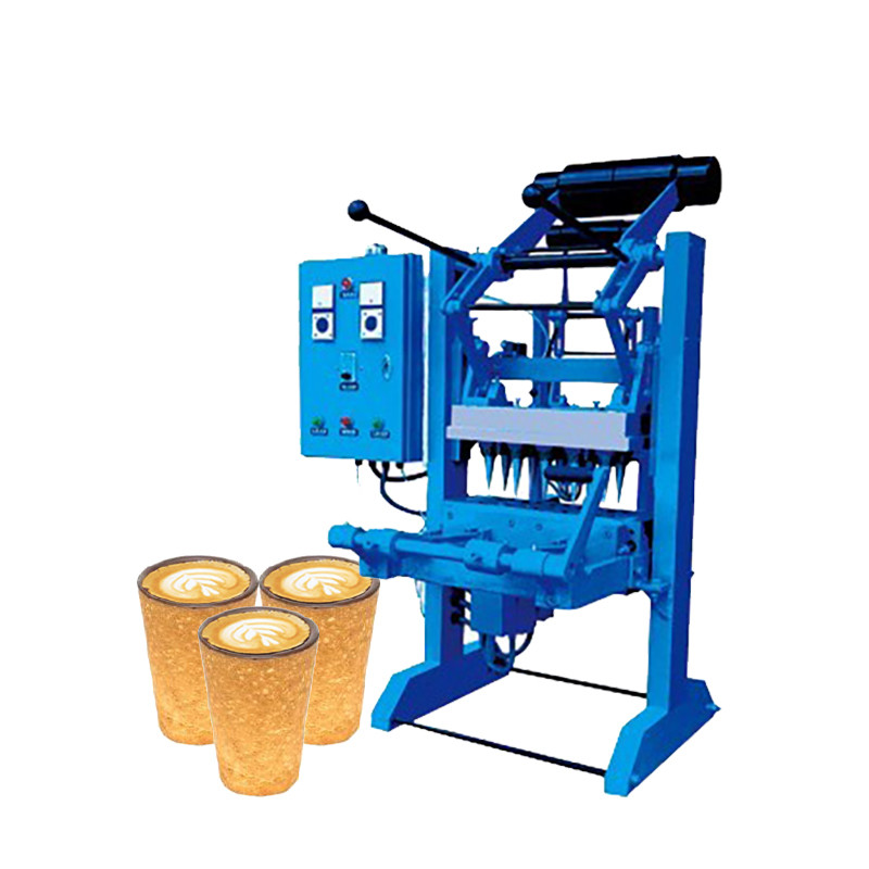 Espresso Mug Biscuit Cookie Ice Cream Milk Tea Cup Waffle Maker Machine Edible Coffee Cups Making Machine
