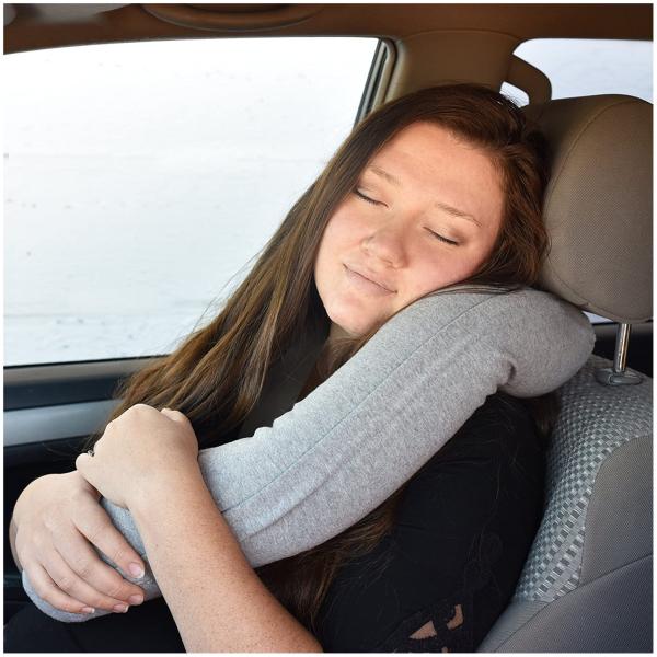 Memory Foam Neck Support Travel Pillow Bendable Roll Pillow for Sleeping on Airplane