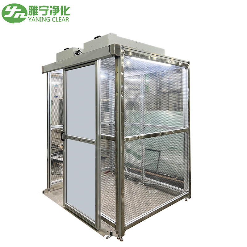 YANING GMP Стандарт ISO5 Модульная чистая комната Мягкая и твердая стена Чистая комната Чистая будка