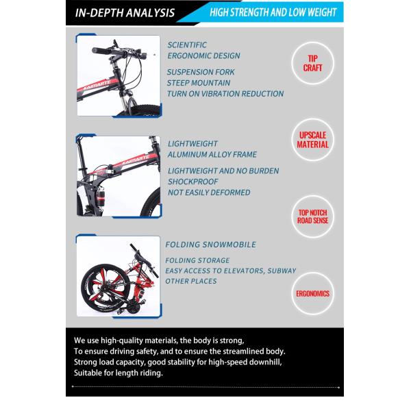 Steel Frame 26inch Folding Bike 21/24/27/30 Speed Disc Brake Foldable Cycle For Adult 29