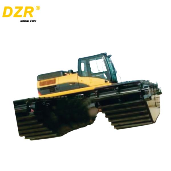 80-300 Ton Amphibious Excavator Dredger with Floating Pontoon