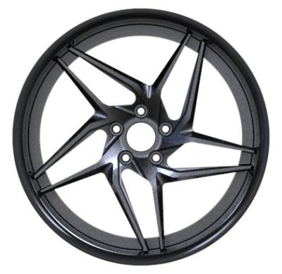 Rodas de Matt Black Two Piece Forged