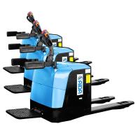 Le chariot élévateur à palettes électrique de type debout de 3 tonnes avec pinceau