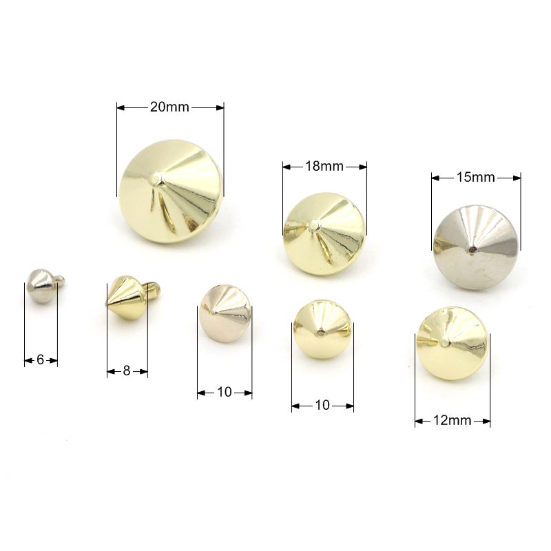 Anti Fade Metal Rivet Buttons 10mm 20mm 15mm 12mm Rivet Buttons For Jeans