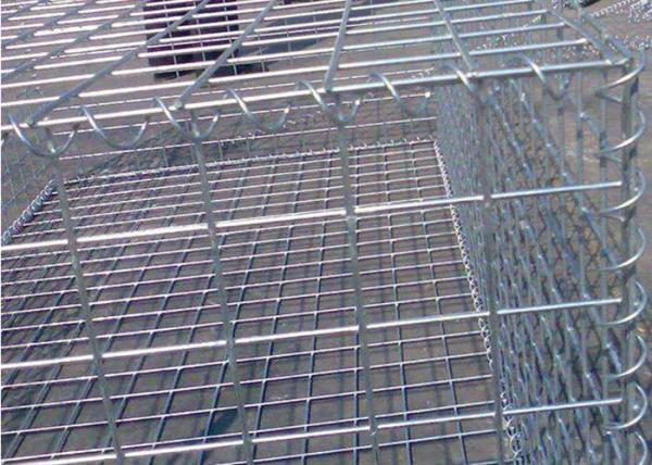 5mm Dia 75 X 75mm Hole Galvanized Welded Gabion Box 4m Length Hot Dipped
