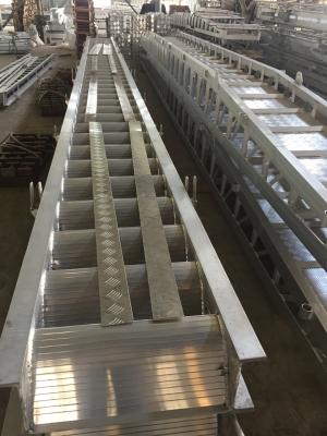 Fixed Arch Steps / Aluminum Alloy marine boarding steps Accommodation Ladder