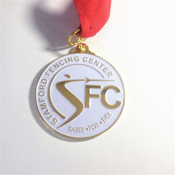 Custom Engraved Logo Sport Award Medal,Durable painted & hard enamel finish, color fast