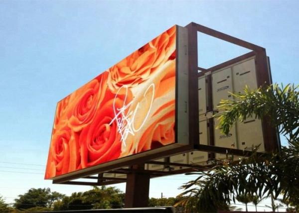 Digital Outdoor Full Color LED Display Screen P4 64x32 Points Module Resolution