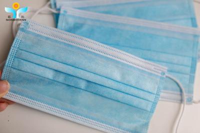 FDA 3 Ply Disposable Face Mask With Ear Loop 17.5*9.5cm