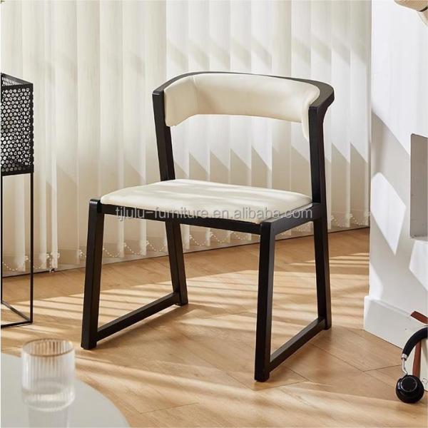 Customizable Rubber Wood Dining Chair for Restaurant Modern Design and Durable