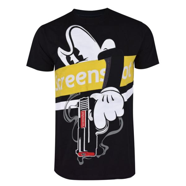 3D Printing Stylish Mens T Shirts Mickey Mouse Pattern For Adults / Teenager