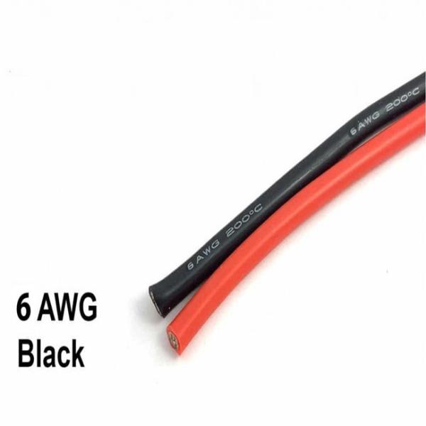 Moistureproof 600V Silicone Flex Cable , 3200/0.08 Durable 6 AWG Tinned Copper Wire