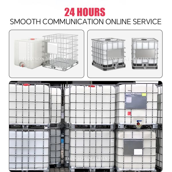 Used 1000L IBC Extrusion Blow Molding Machine with High Productivity and Accumulator Head Design