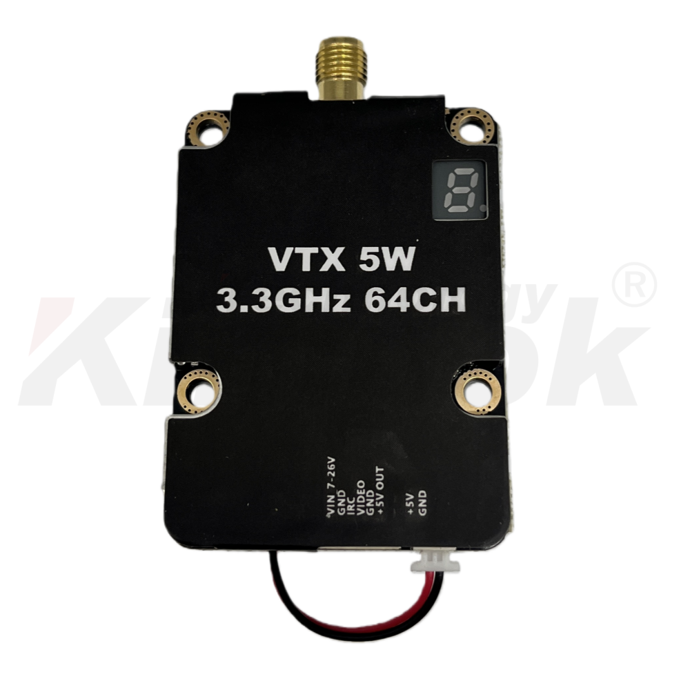 3.3GHz 5W High Power Analog Image Transmission Module for FPV Model Airplane and Racing Machine Accessories Factory Direct Sale