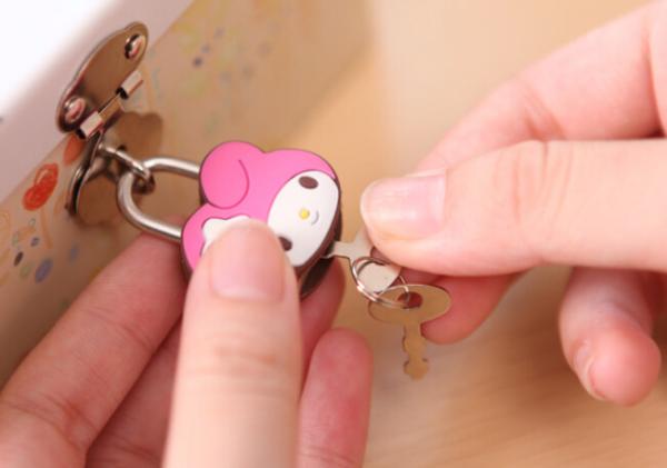 Fashion Cute Cartoon Lock Animal Padlock Silicone Mini Lock for Diary