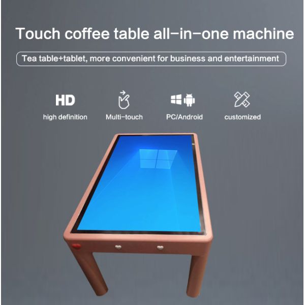 55 Inch Large Screen Coffee Table Touch Game Terminal Smart Table Touch Screen
