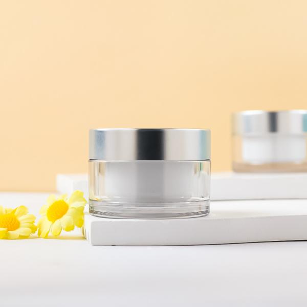 ISO Certified Cream Jars Cosmetic Packaging With Customizable Lid Options And Finishe