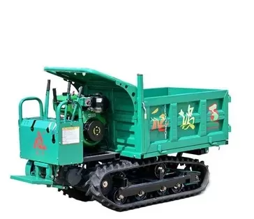 Light Duty Mining Machinery 1Ton 1.5Ton Maximum Load GF1000 Tracked Dumper Rubber Track Carrier Walking Speed