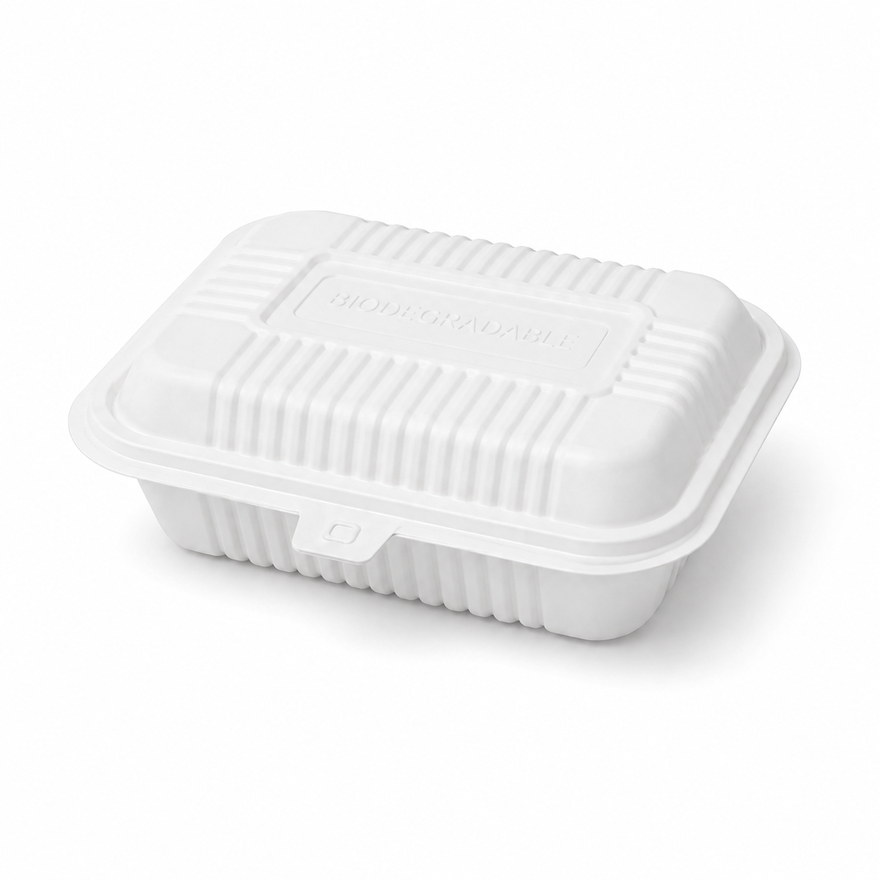 LB-95 Wide Rectangular PP Clamshell Takeout Container for Snacks / Fast Food