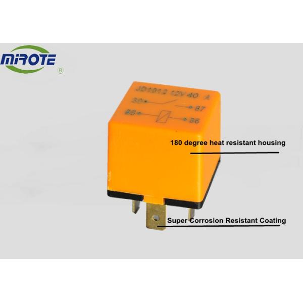 225296 12V 40A Waterproof 4Pin Automotive Relay Orange Cover For Car / Truck 3171420 1504951 0 332 014 150 0 332 014 203