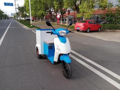 Durable Electric Garbage Tricycle 48V 800W Motor Power Various Cleaning Tasks